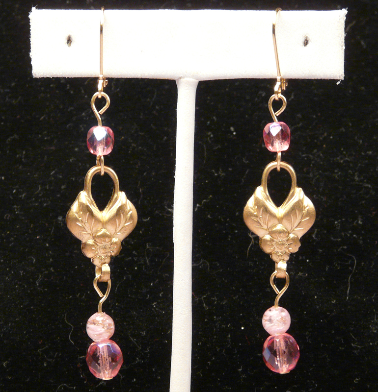 Art Deco Flowers with Pink